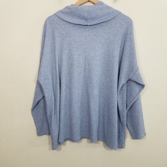 MICHAEL Michael Kors Long Sleeve Pullover Tope Sweater Blue Stretch Size 3X - Picture 7 of 7
